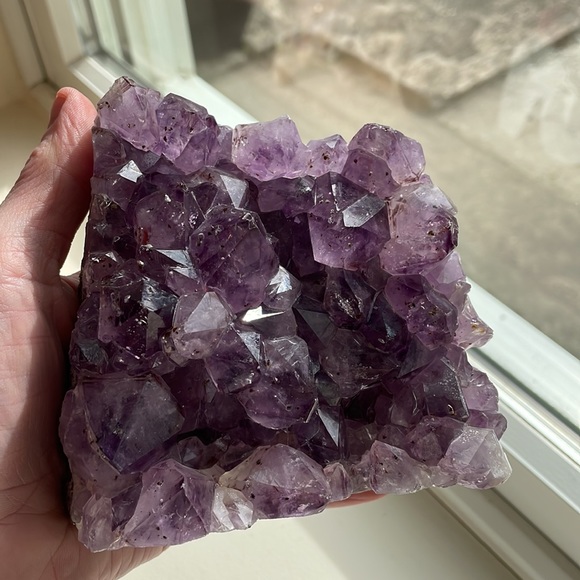 Beautiful Large Amethyst Cluster Cacoxenite Inclusions- Reiki- Meditation- Decor - Picture 5 of 7